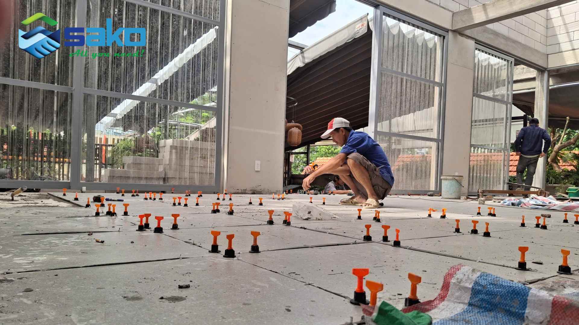 Keo dán gạch S100 PRO dán gạch siêu bám dính trên nền tấm CemBoard