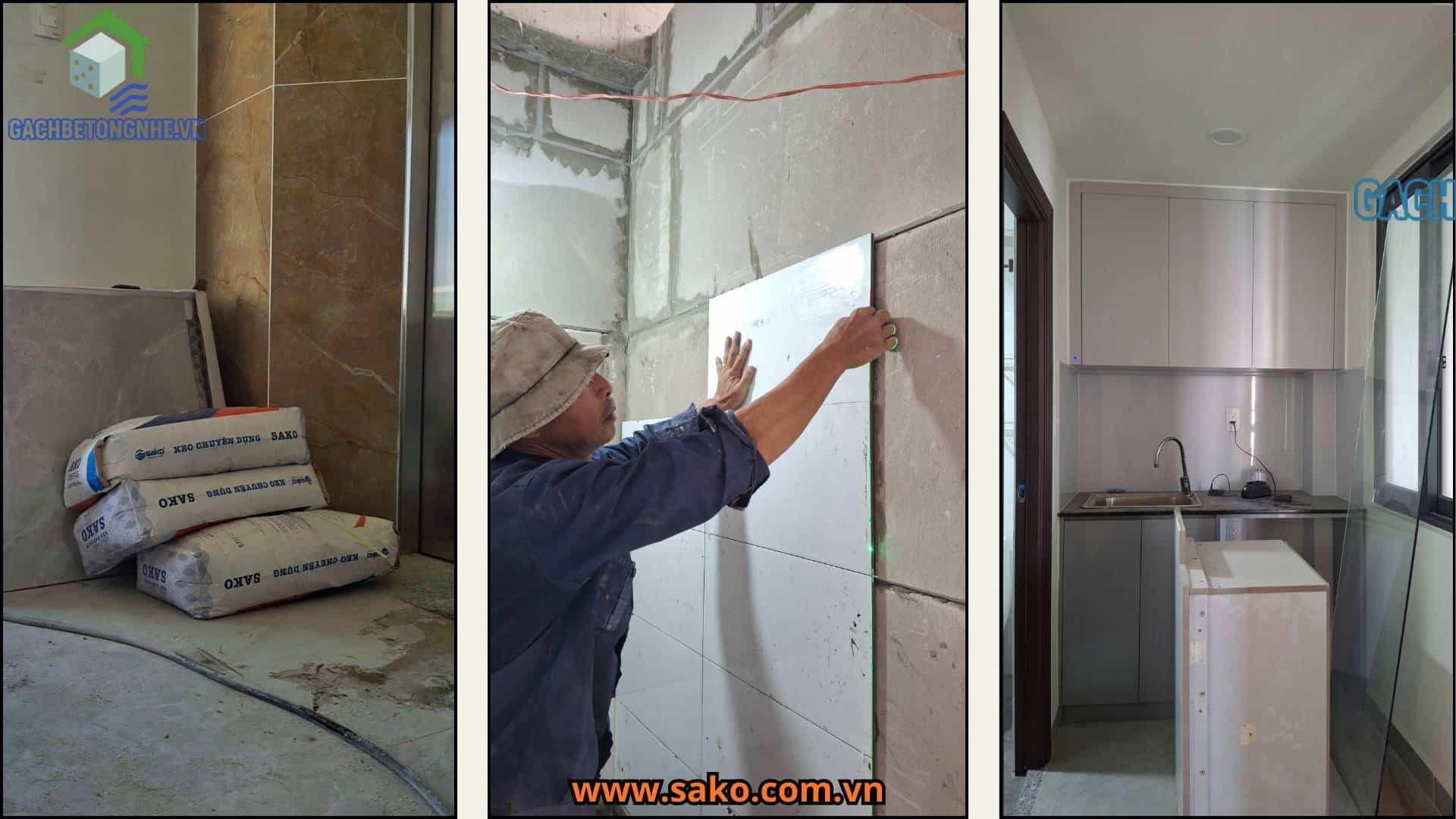 Keo dán gạch S100 SAKO 