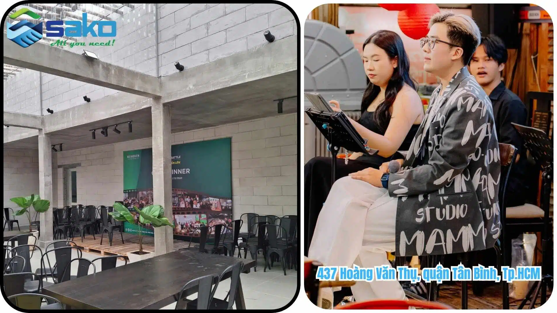 Gạch AAC cải tạo 4K STATION Tân Bình - Phong cách mộc mạc không tô trát