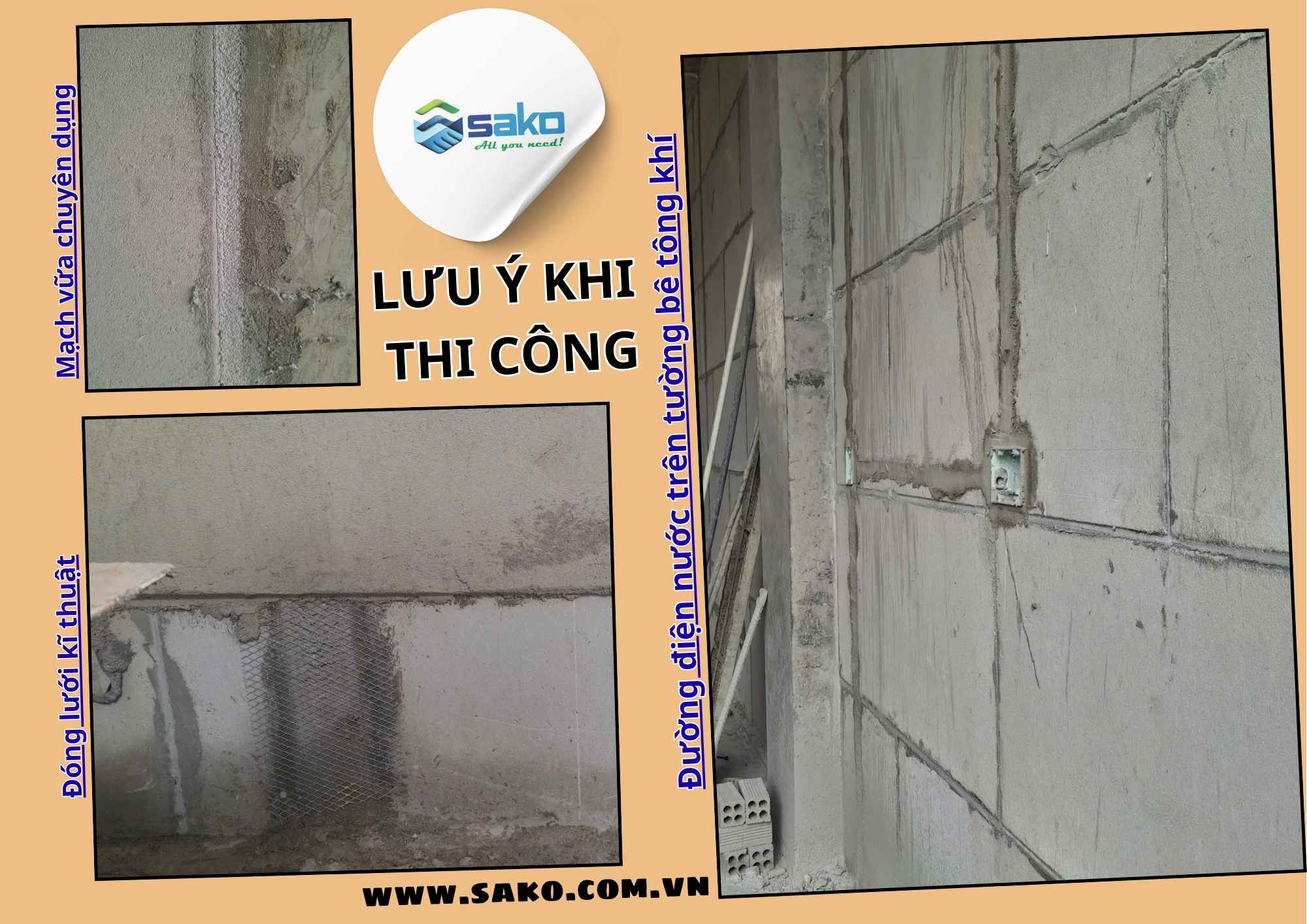 Bê tông khí xây nhà phố đón Tết 2026 - Chi tiết kĩ thuật