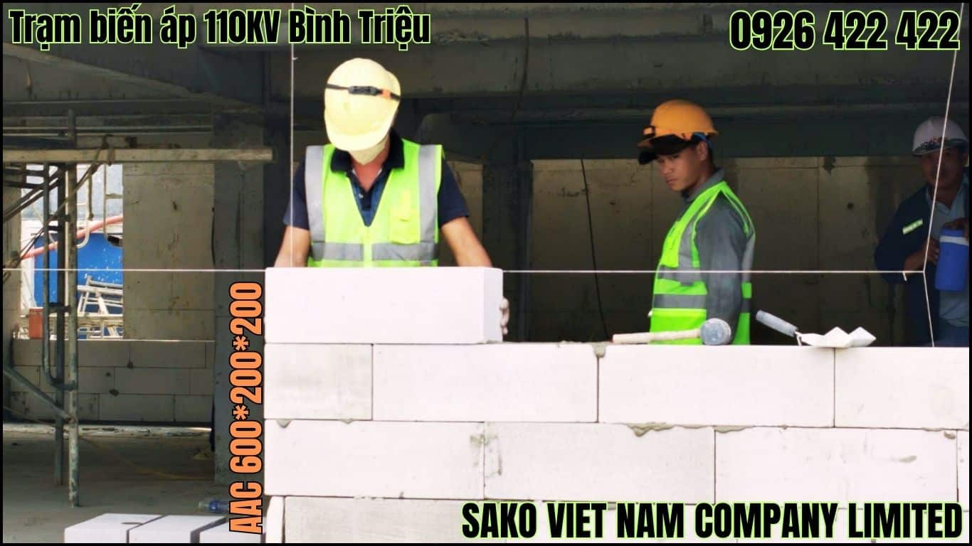 Gạch AAC xây trạm điện