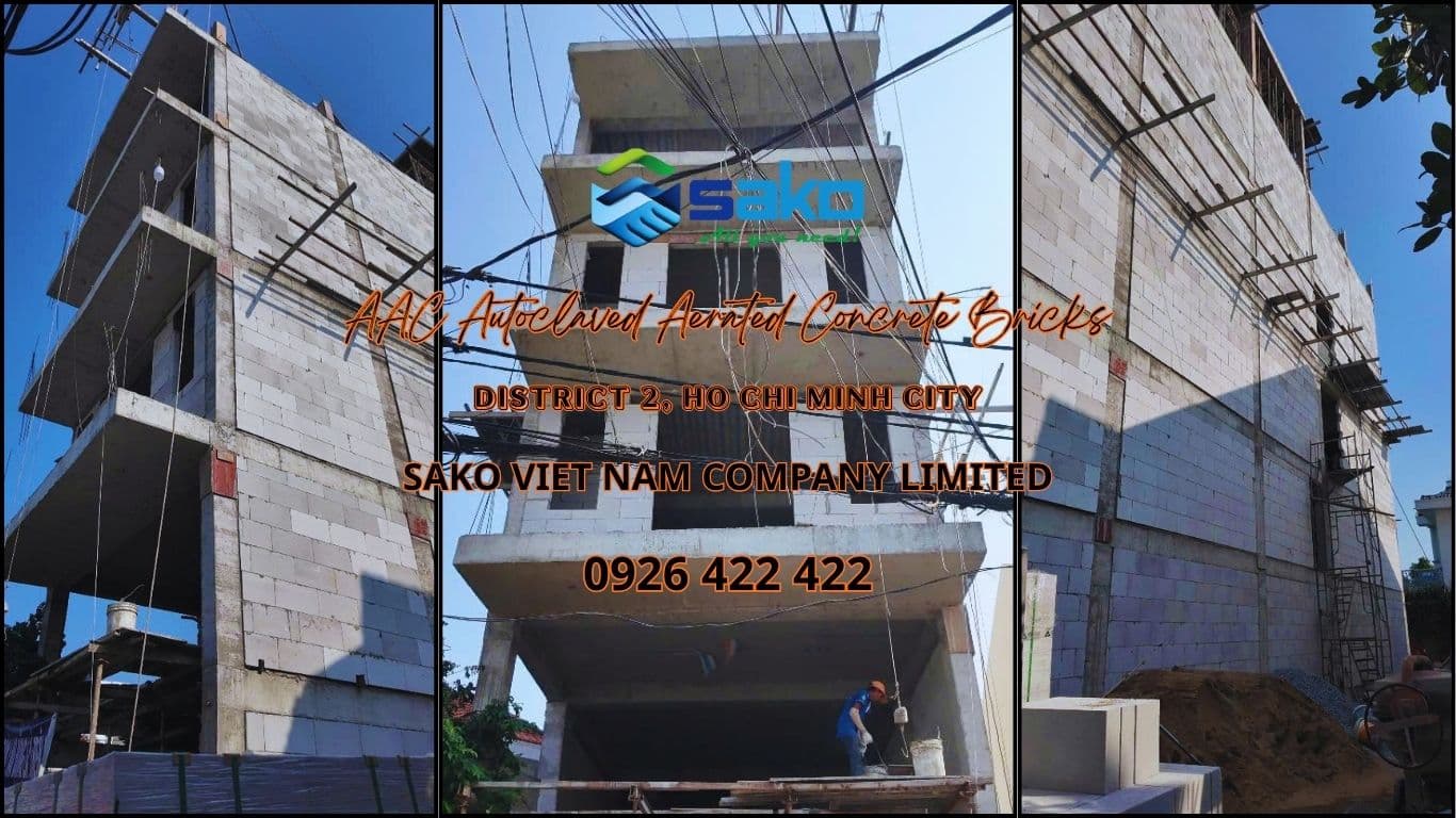 Gạch AAC xây căn hộ cao cấp 23 phòng tại quận 2, TP.HCM