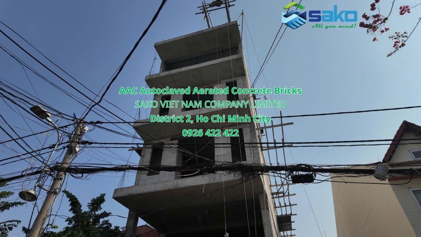 Gạch AAC xây căn hộ cao cấp 23 phòng tại quận 2, TP.HCM