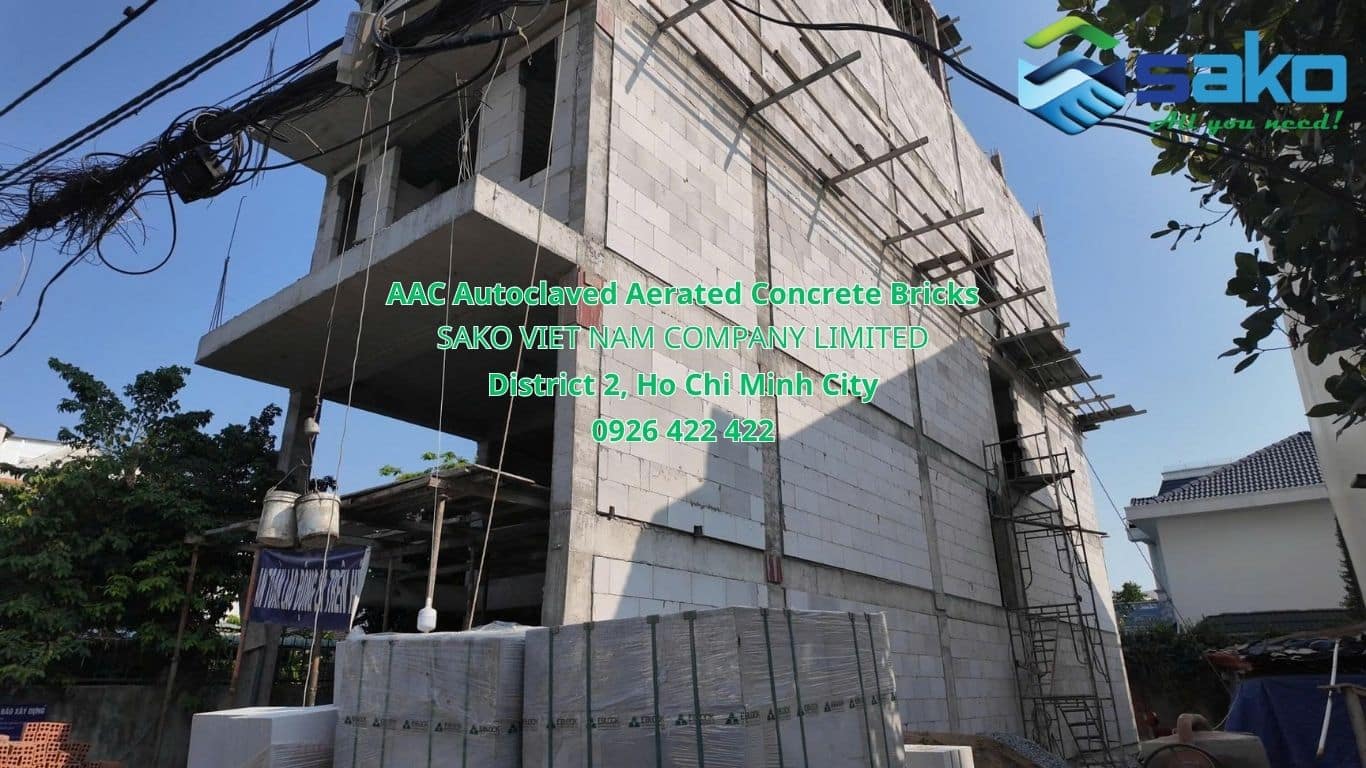 Gạch AAC xây căn hộ cao cấp 23 phòng tại quận 2, TP.HCM
